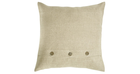 Coussin carré lin sable