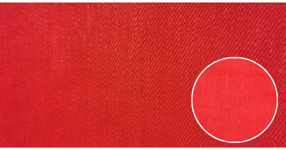 Chanvre rouge bio et français pour coussin déco