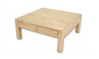 Table basse carrée avec rangement - 4 tiroirs