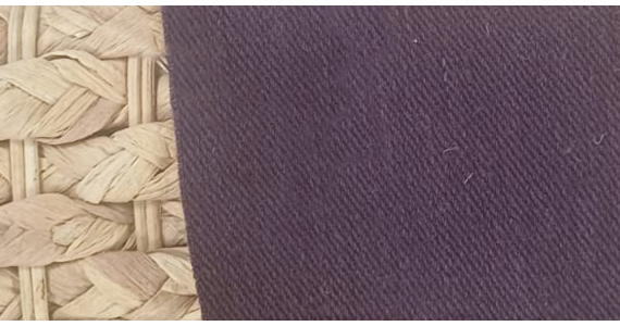 Nouveau colori : toile de chanvre aubergine