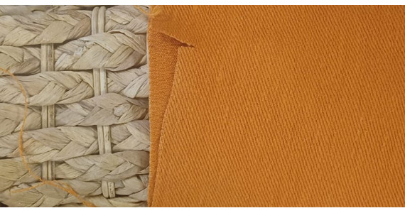Nouveau colori : toile de chanvre potimarron